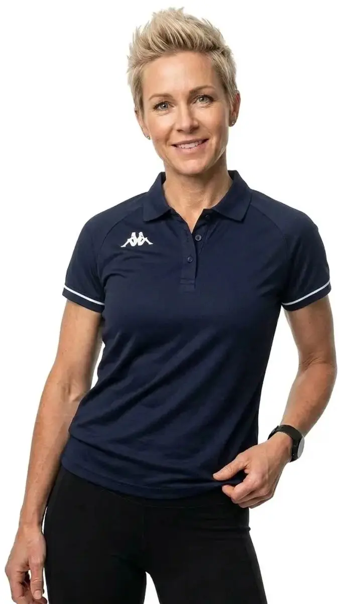 Kappa Barla Poloshirt 32132FW - L - Blauw Marine/Wit
