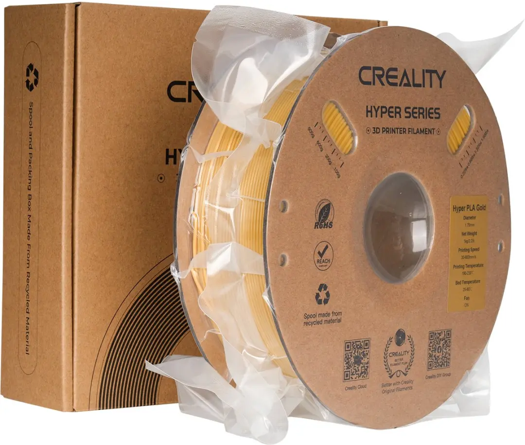 Creality Hyper PLA 3D-Printer Filament 1,75mm 1kg - Goud