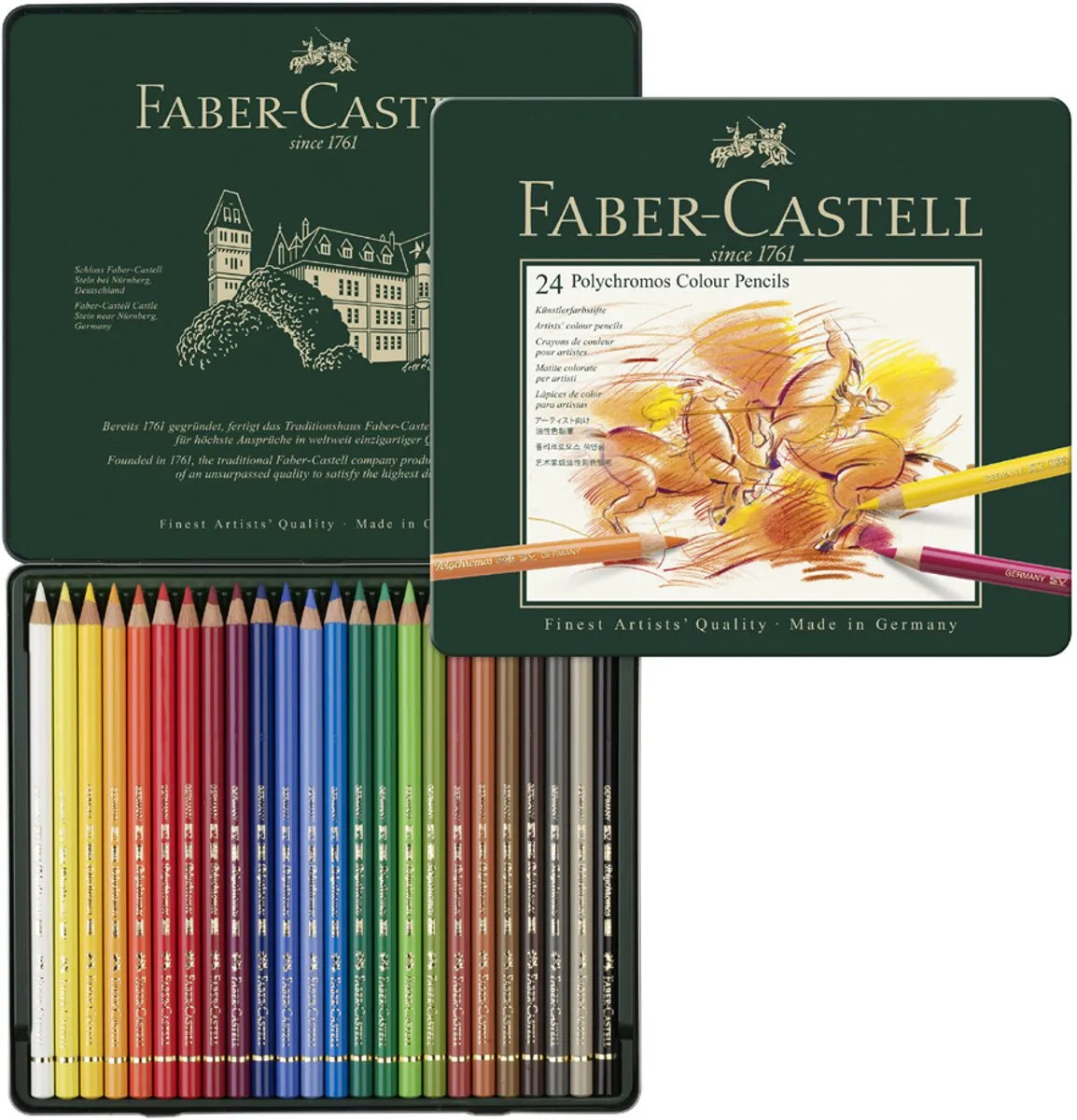 Faber-Castell Polychromos Kleurpotloden 12 Stuks - FC-110012
