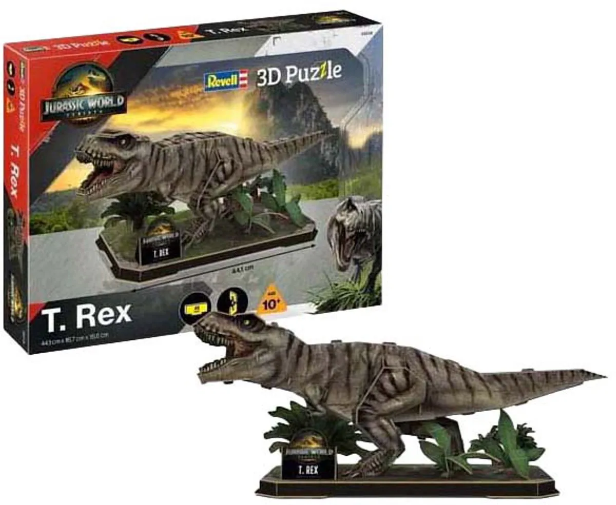 Revell Jurassic World Rebirth T.Rex 3D Puzzel - 45 Stukjes - Multi