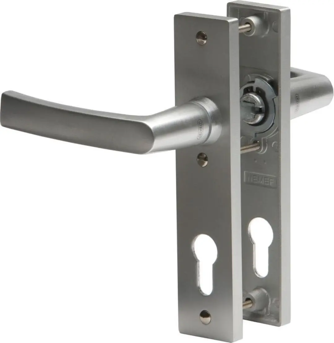 Nemef Deurkrukgarnituur F1 3251 - 72mm Aluminium