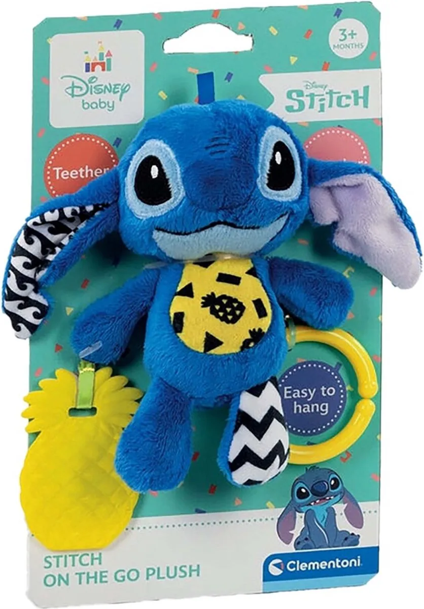 Clementoni Stitch Knuffel Sensorisch Speelgoed - Blauw