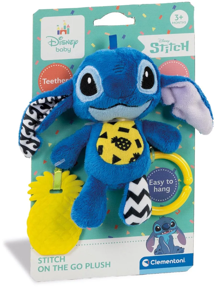Clementoni Stitch Knuffel Sensorisch Speelgoed - Blauw