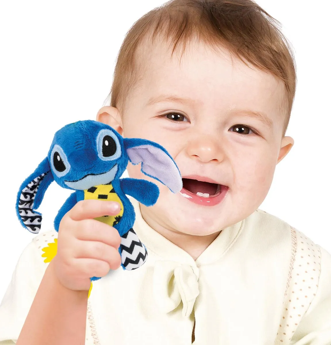 Clementoni Stitch Knuffel Sensorisch Speelgoed - Blauw