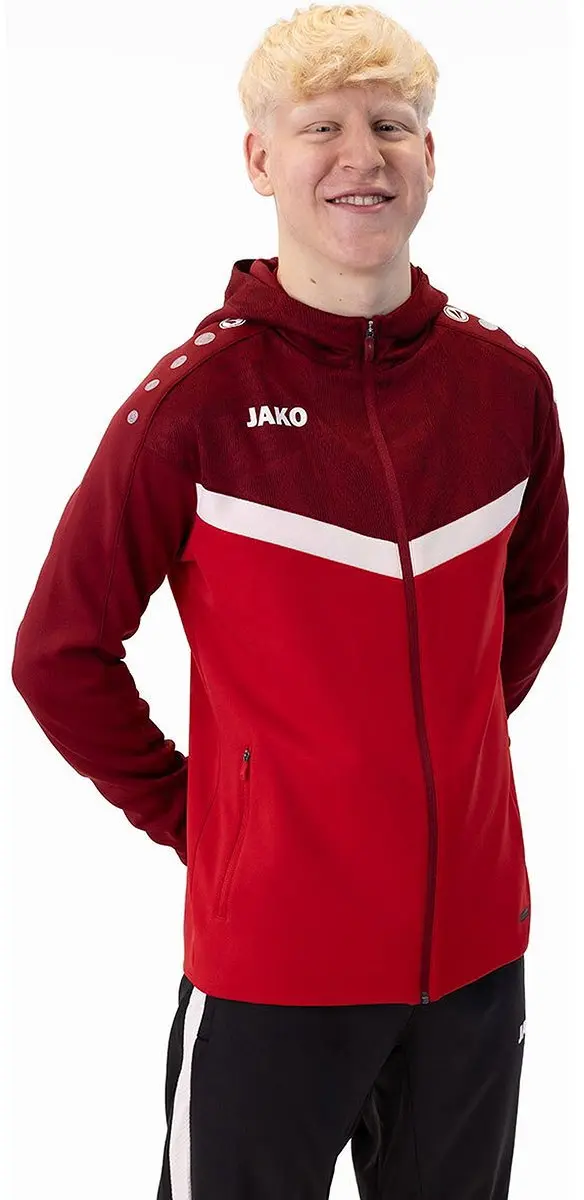 JAKO Iconic Jas Heren - Rood - 3XL - afbeelding 4 van 6