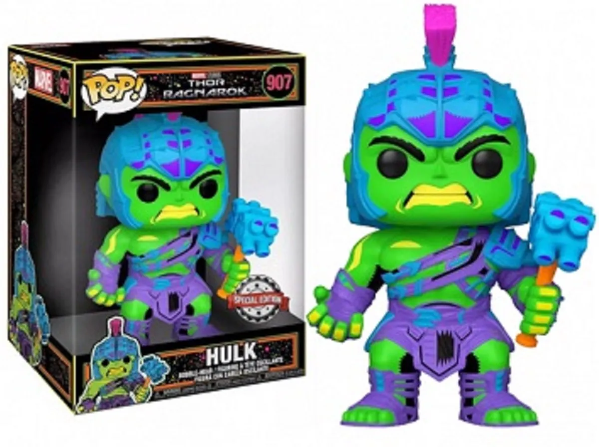 Funko Marvel Thor Ragnarok Gladiator Hulk Blacklight Pop #907 - Multicolor