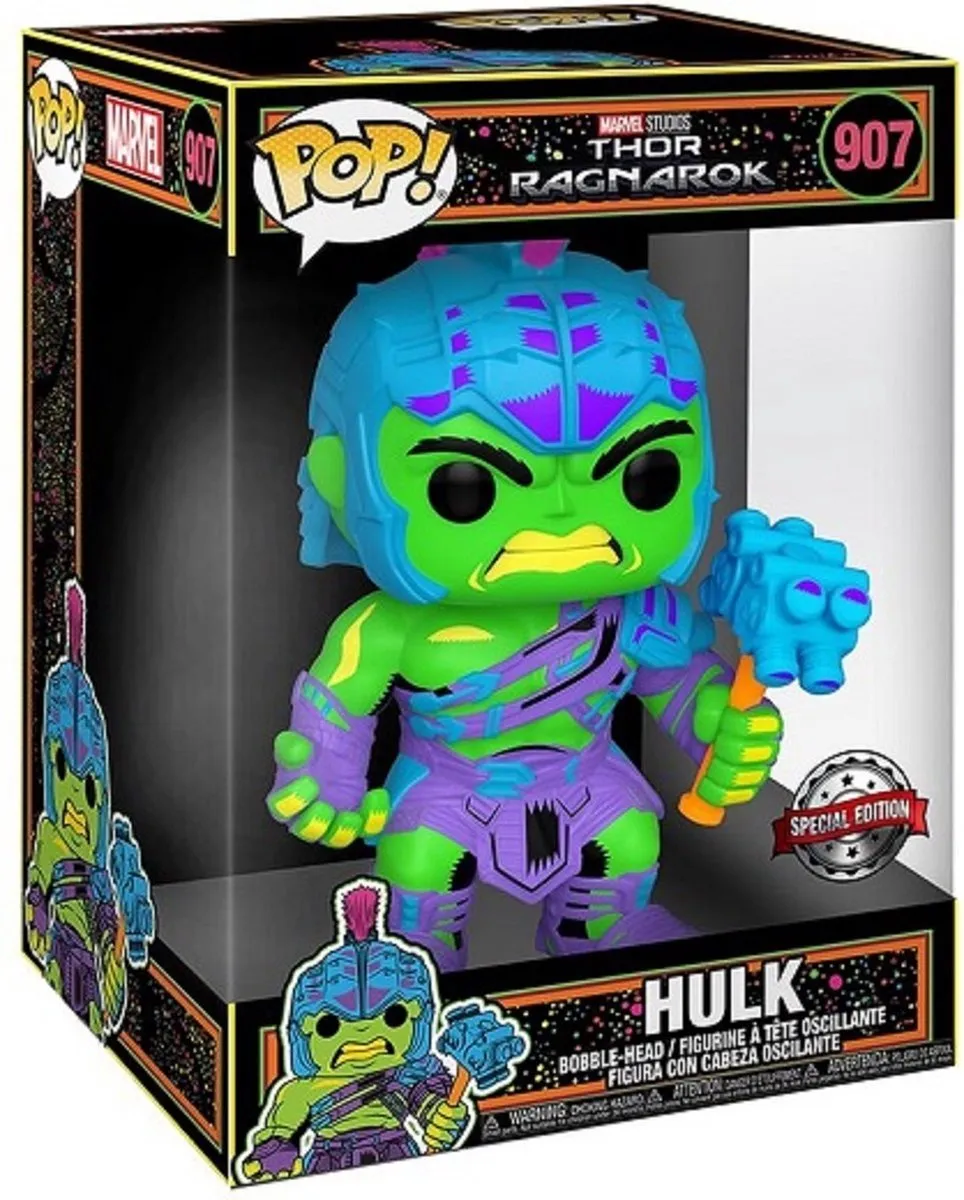 Funko Marvel Thor Ragnarok Gladiator Hulk Blacklight Pop #907