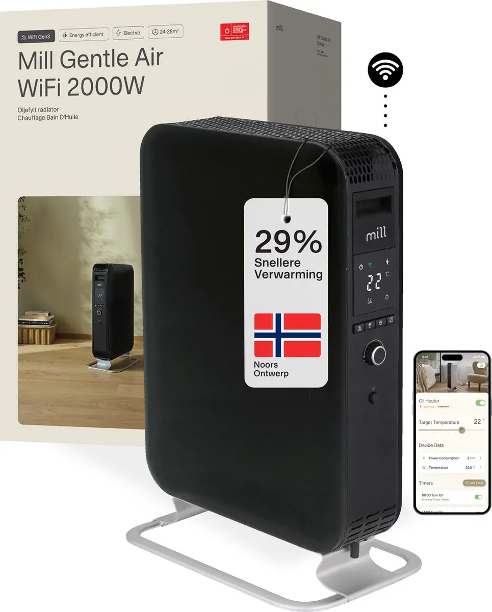 Mill Gentle Air OIL2000WIFI3 Olieradiator 2000W