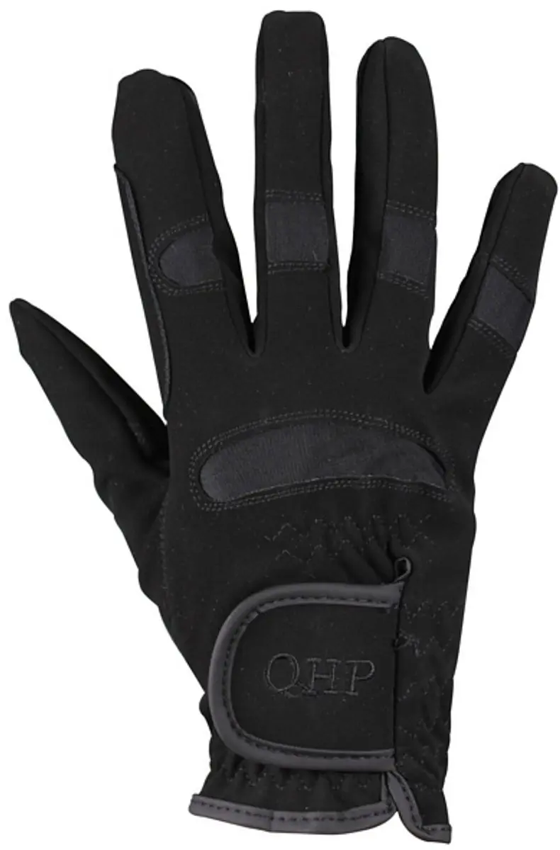 QHP Multi Winter Paardrijhandschoenen - Zwart - XXL