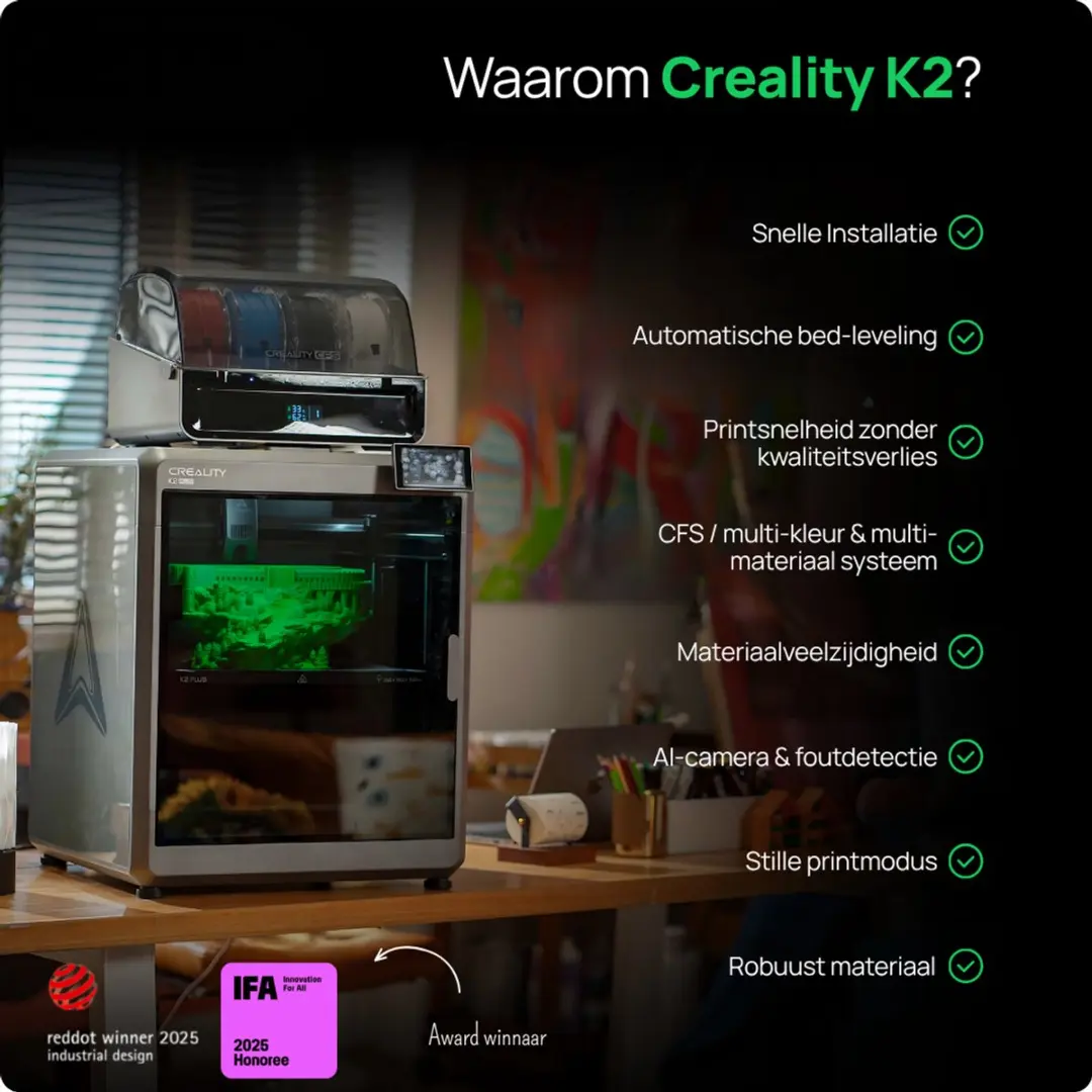 Creality K2 Combo 3D Printer - Multicolor - 260x260x260mm