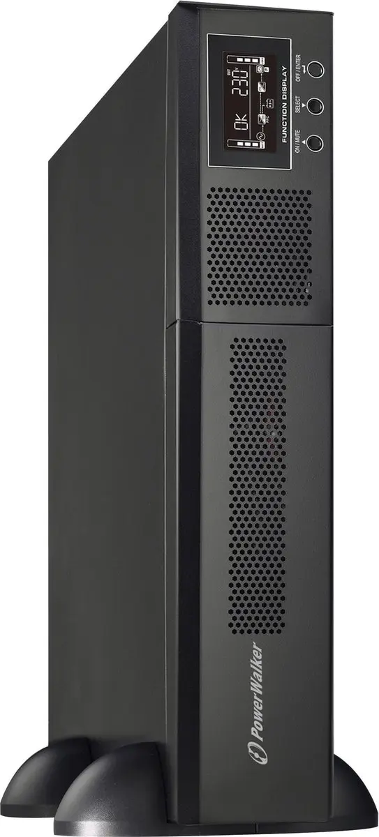 PowerWalker VFI 3000 RMG PF1 UPS 3000W - Zwart - afbeelding 6 van 6