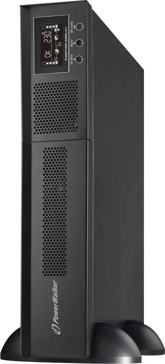 PowerWalker VFI 3000 RMG PF1 UPS 3000W - Zwart - afbeelding 4 van 6