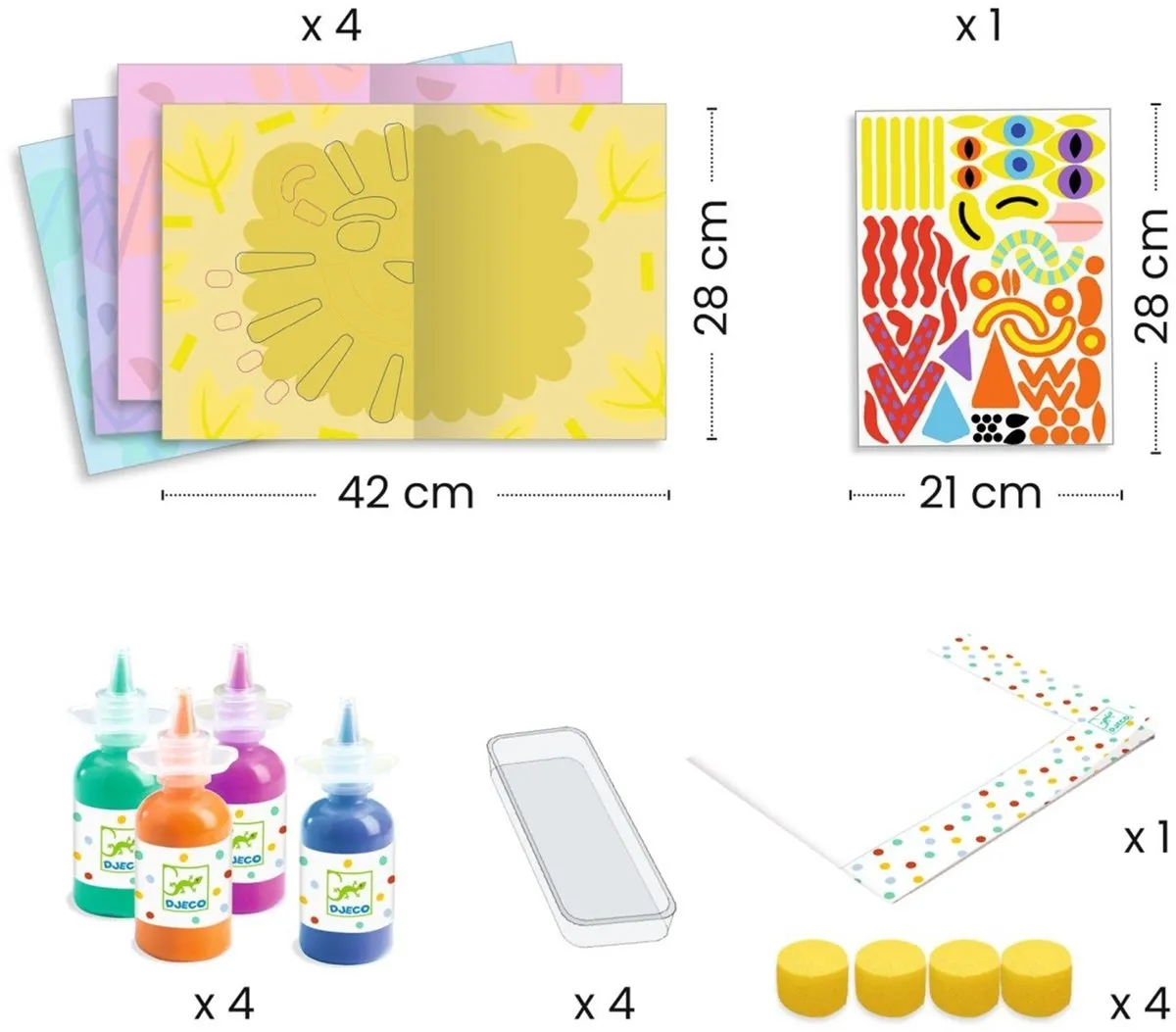 Djeco Symmetrie Knutselpakket - Multicolor