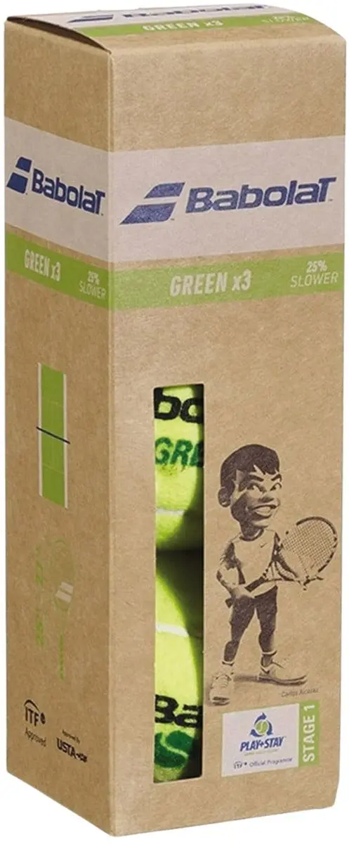 Babolat Tennisballen Green X3 - 3 Stuks - afbeelding 2 van 2