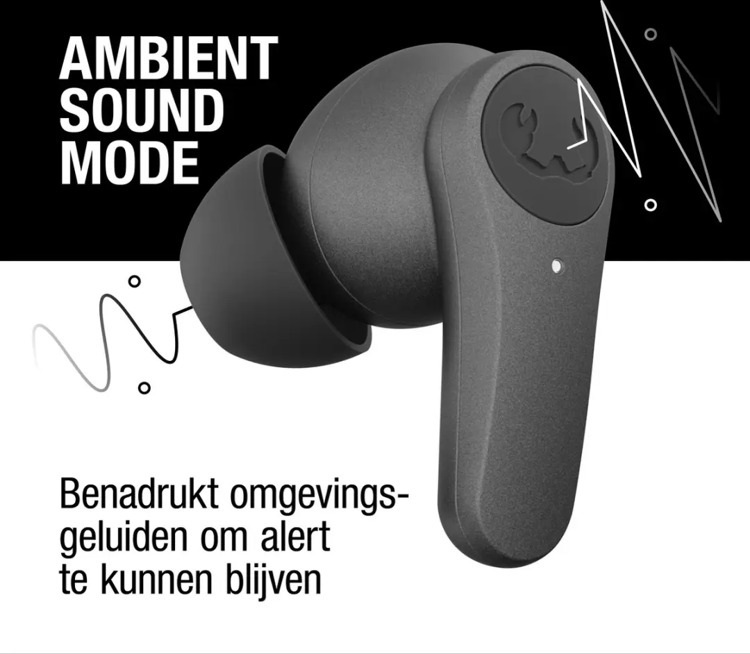 Fresh ’n Rebel Twins Rise 3TW3500 Noise Cancelling Oordopjes - Storm Grey - afbeelding 4 van 6