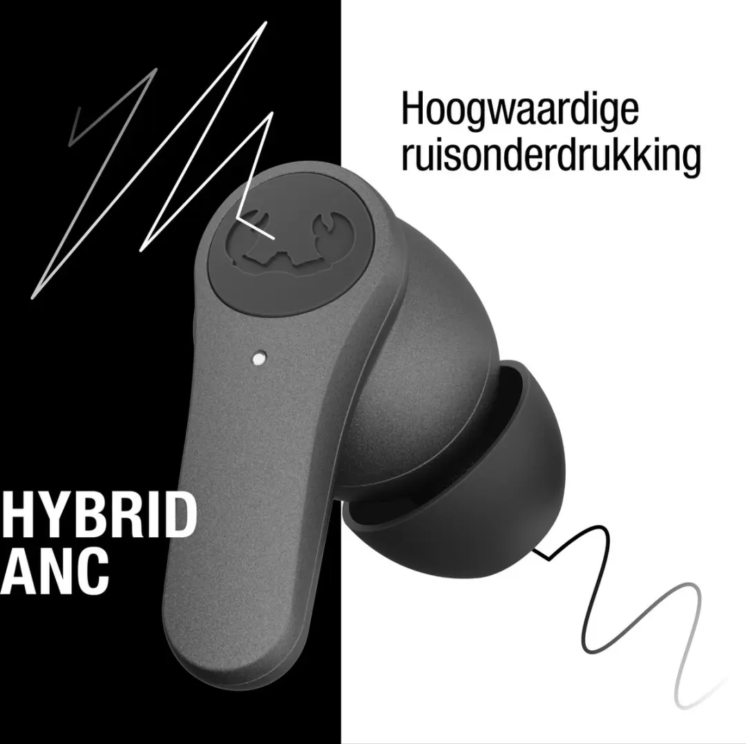 Fresh ’n Rebel Twins Rise 3TW3500 Noise Cancelling Oordopjes - Storm Grey - afbeelding 6 van 6