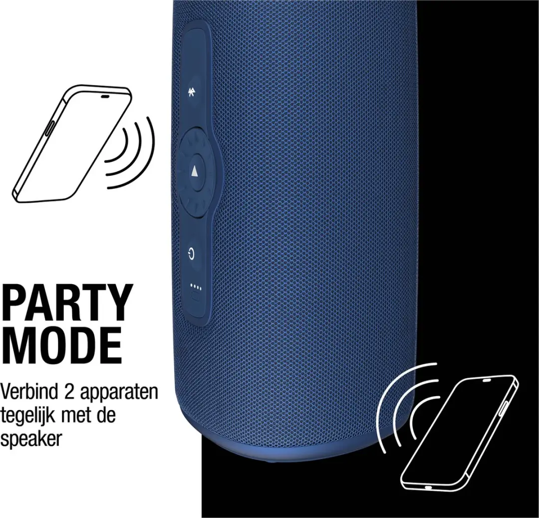 Fresh 'n Rebel Bold M2 Waterdichte Bluetooth Speaker 24u - True Blue - afbeelding 4 van 6