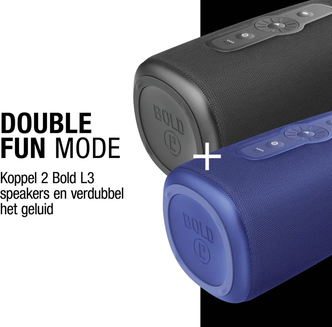 Fresh 'n Rebel Bold L3 Bluetooth Speaker - 30W - 25 uur - True Blue - afbeelding 6 van 6