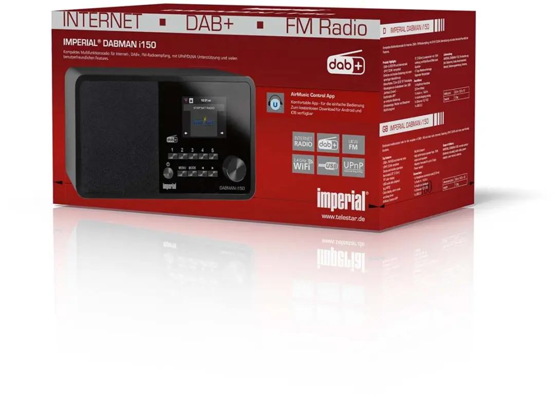 Imperial DABMAN i150 Internetradio - DAB+/FM - 20W - Zwart