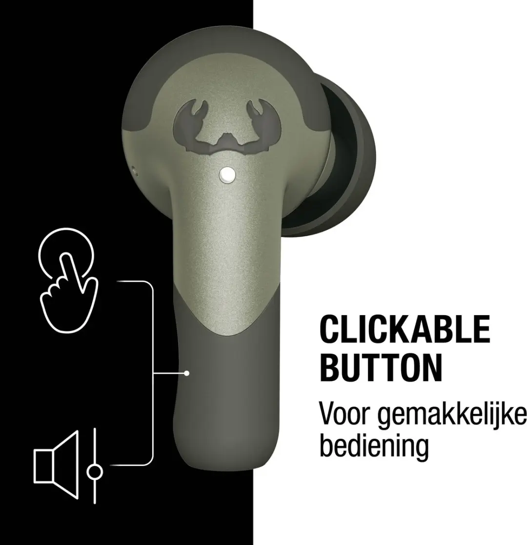 Fresh 'n Rebel Twins Ace 3TW3200DG Oordopjes - Active Noise Cancelling - 34u - Dried Green - afbeelding 5 van 6