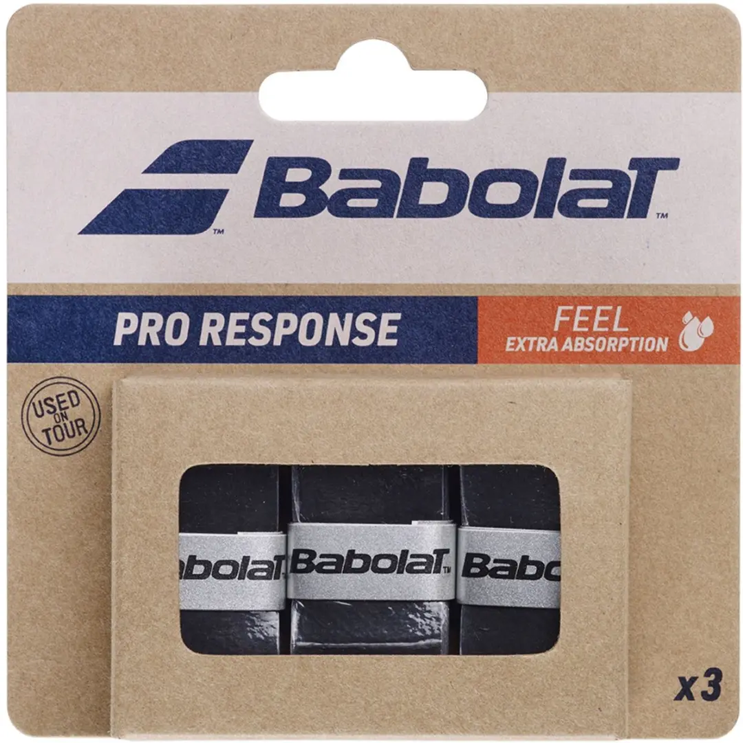 Babolat Pro Response Overgrip - 3 Stuks - Zwart