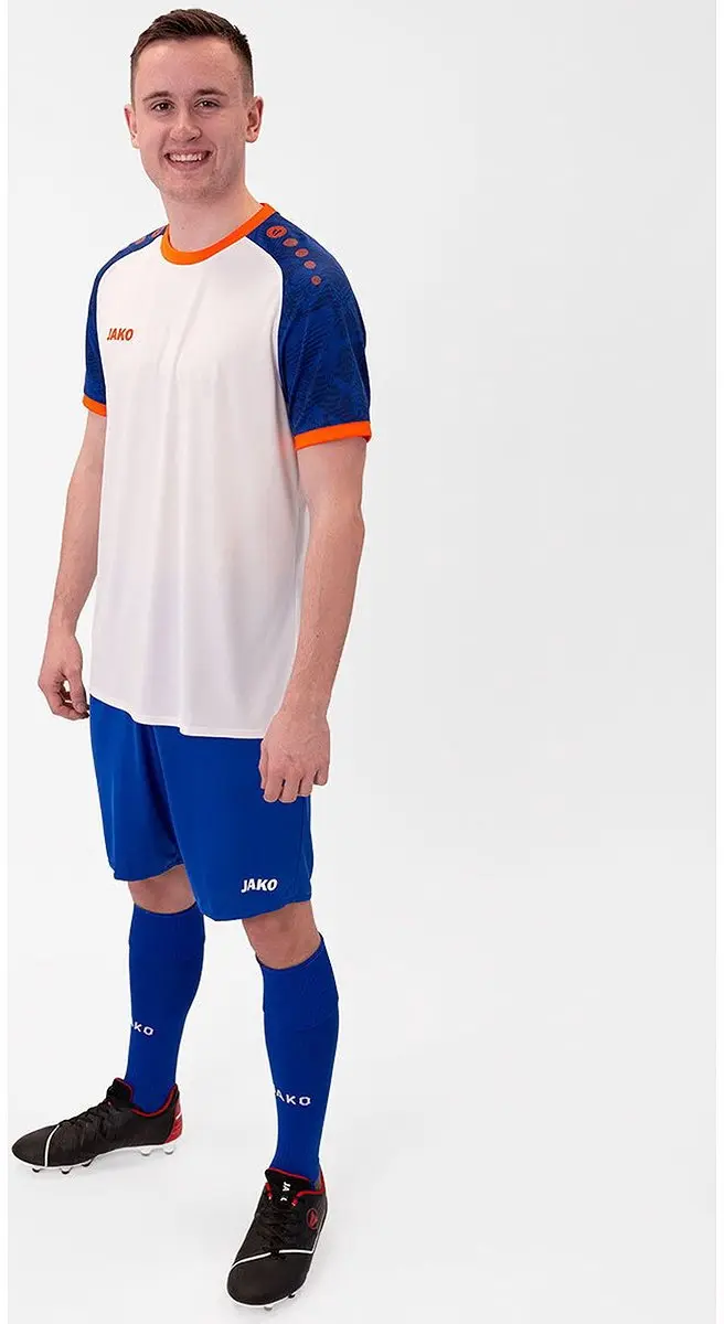 JAKO Iconic Shirt Korte Mouw Heren - Wit S