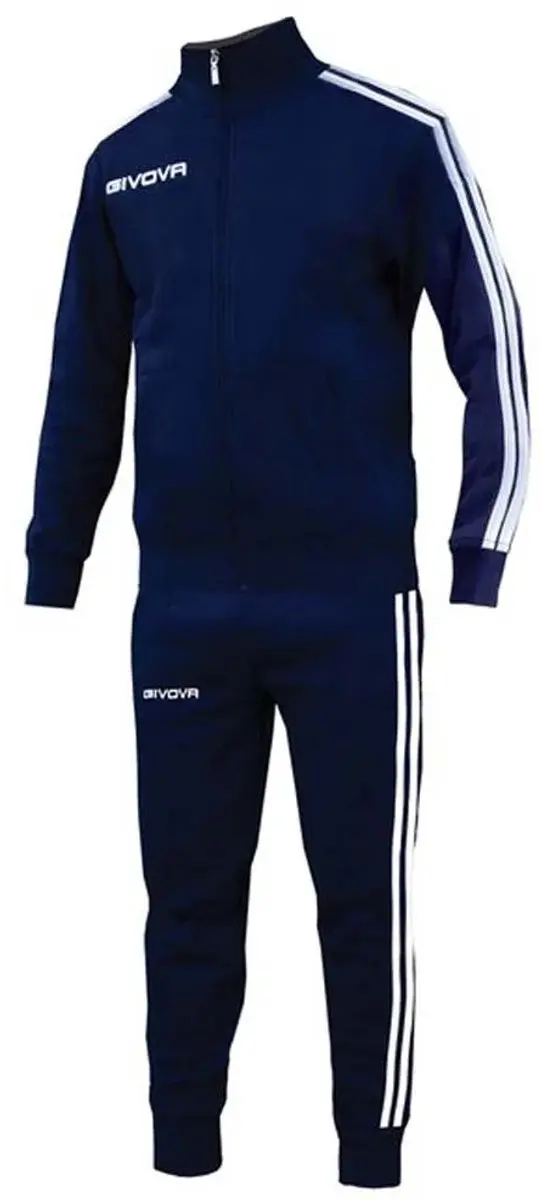 Givova Academy Cotton Terry Trainingspak - Blauw 6-8 jaar - afbeelding 2 van 2