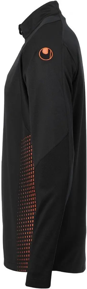 Uhlsport Score Ziptop Kindertrui 116 - Zwart/Fluo Oranje