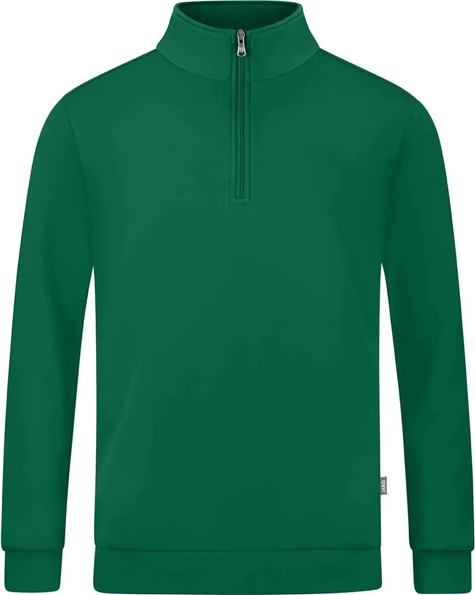 JAKO Organic Ziptop Heren - Groen L - afbeelding 2 van 3