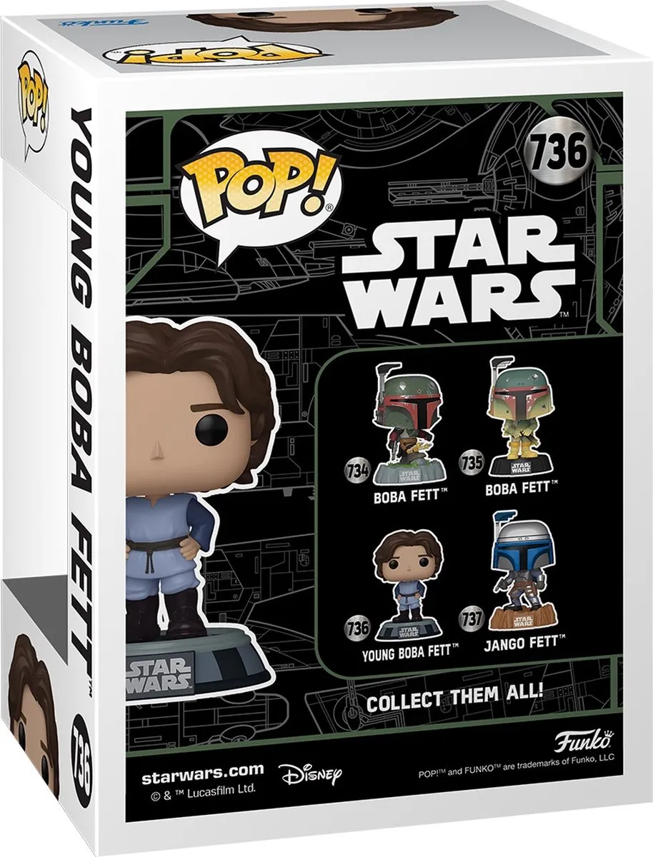 Funko Pop! Star Wars Young Boba Fett #736 - Multi