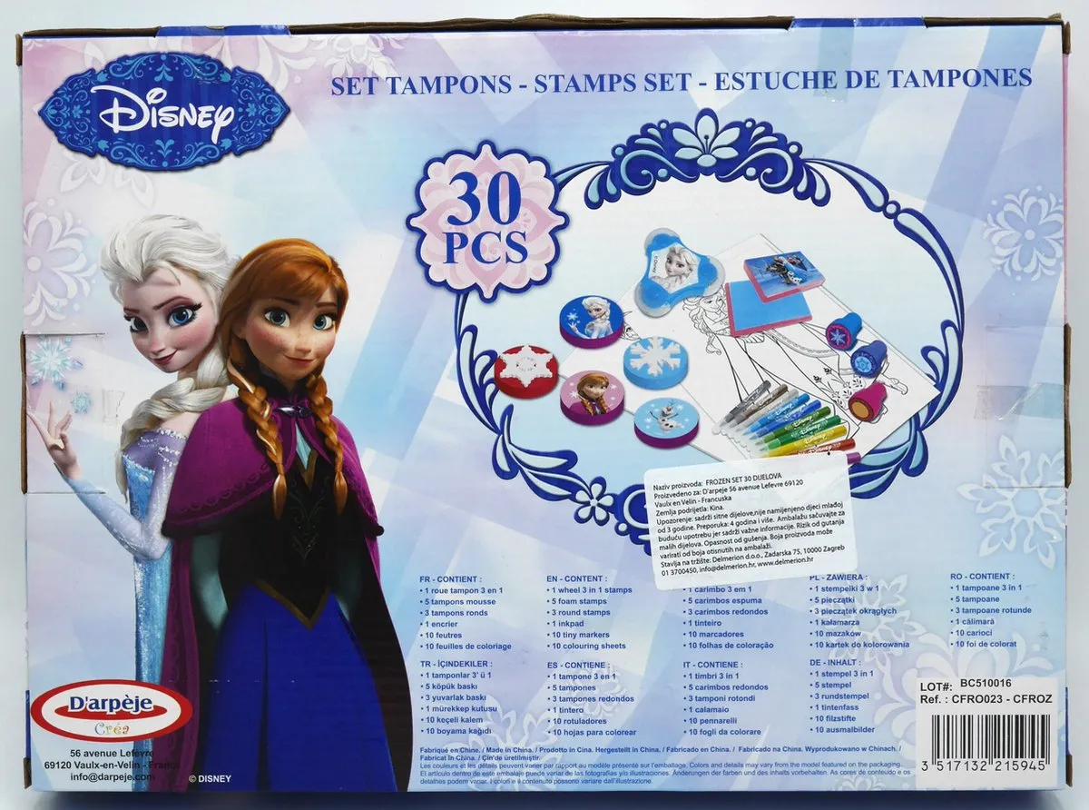 Disney Frozen Stempelset - 30-delig Multicolor