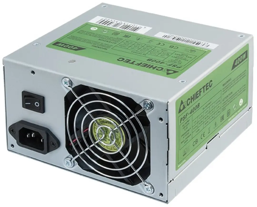 Chieftec Computervoeding Voor Pc Atx 400W Bulk Apfc 80Mm