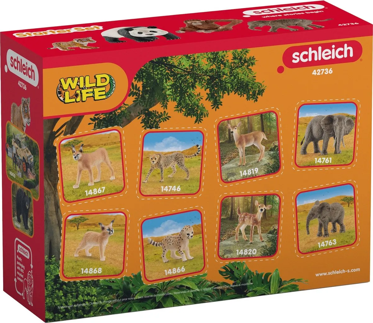 Schleich Wild Life Azië Starterset 42736 - Multicolor