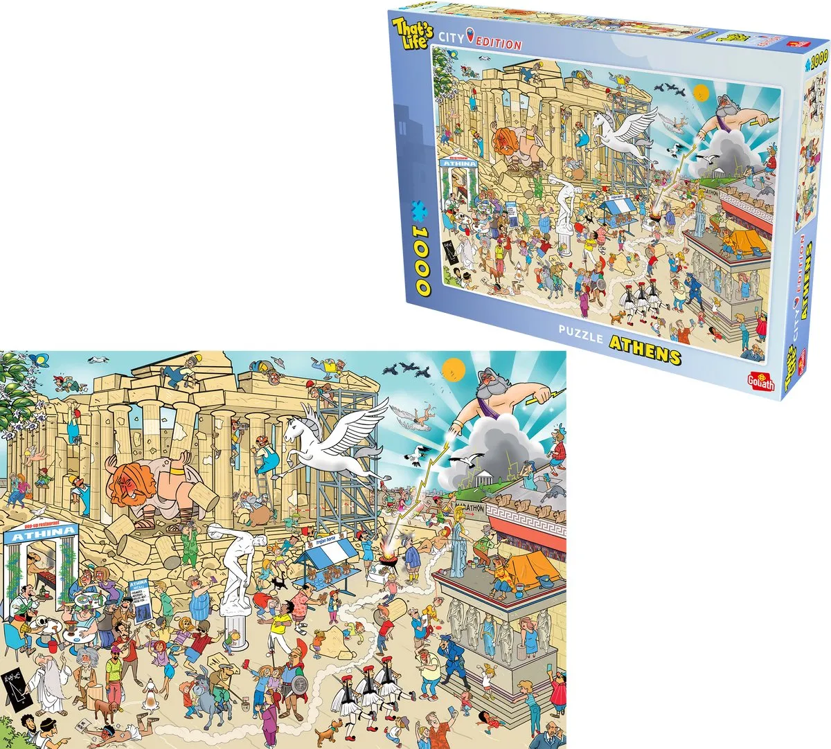 Goliath That's Life City Edition Athene Legpuzzel 1000 Stuks - Multikleur