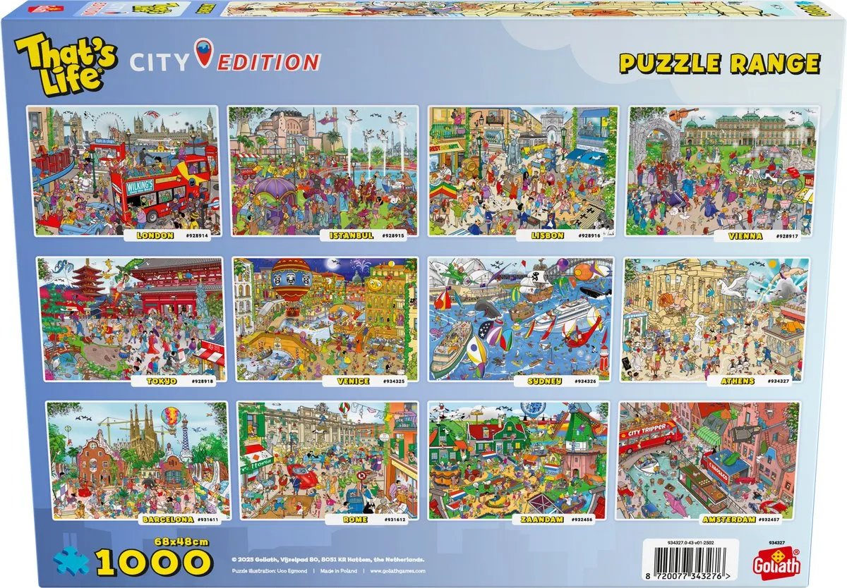 Goliath That's Life City Edition Athene Legpuzzel 1000 Stuks - Multikleur