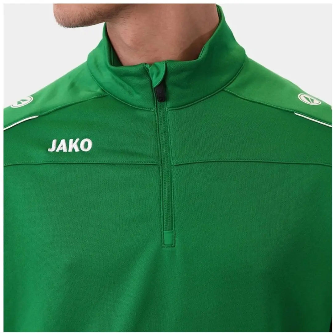 Jako Classico Ziptop Heren Sportgroen - XL