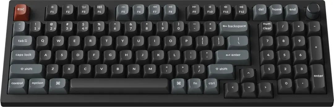Keychron V5 Ultra Mechanisch Toetsenbord - Banana Switch - Zwart - afbeelding 4 van 6