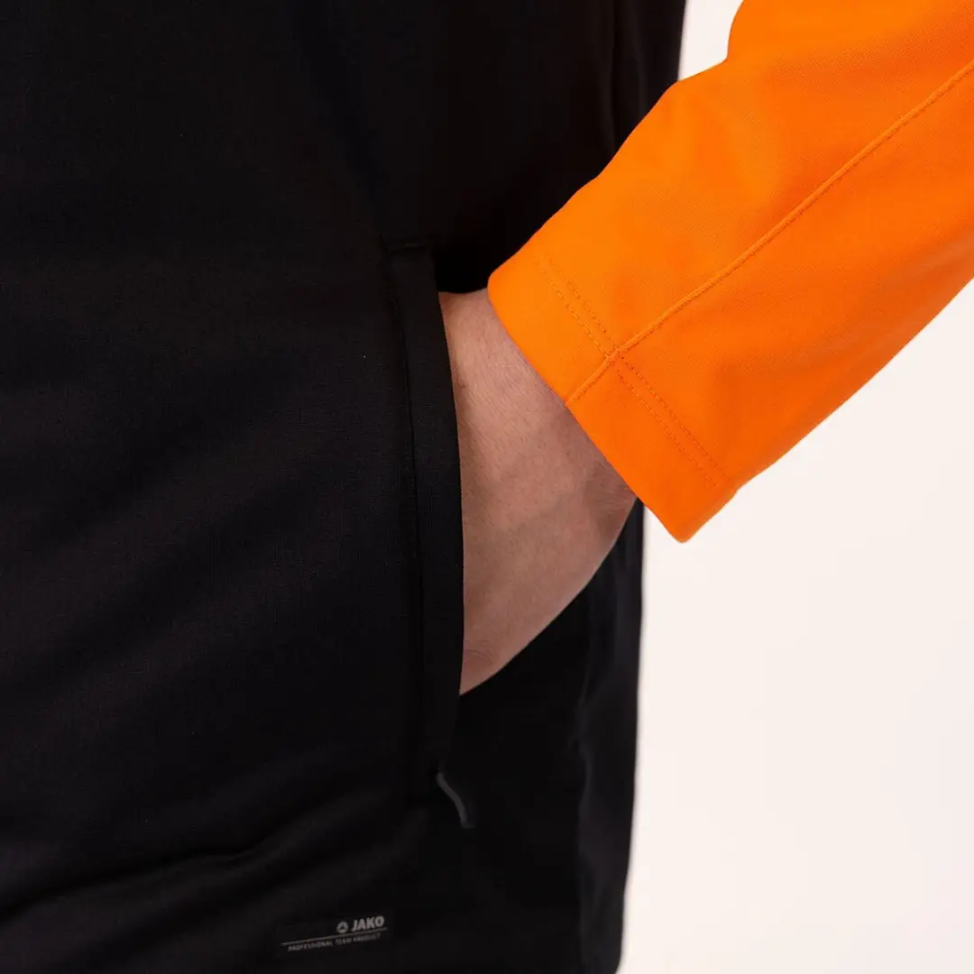 Jako Iconic Polyestervest Heren 3XL - Zwart/Fluo Oranje