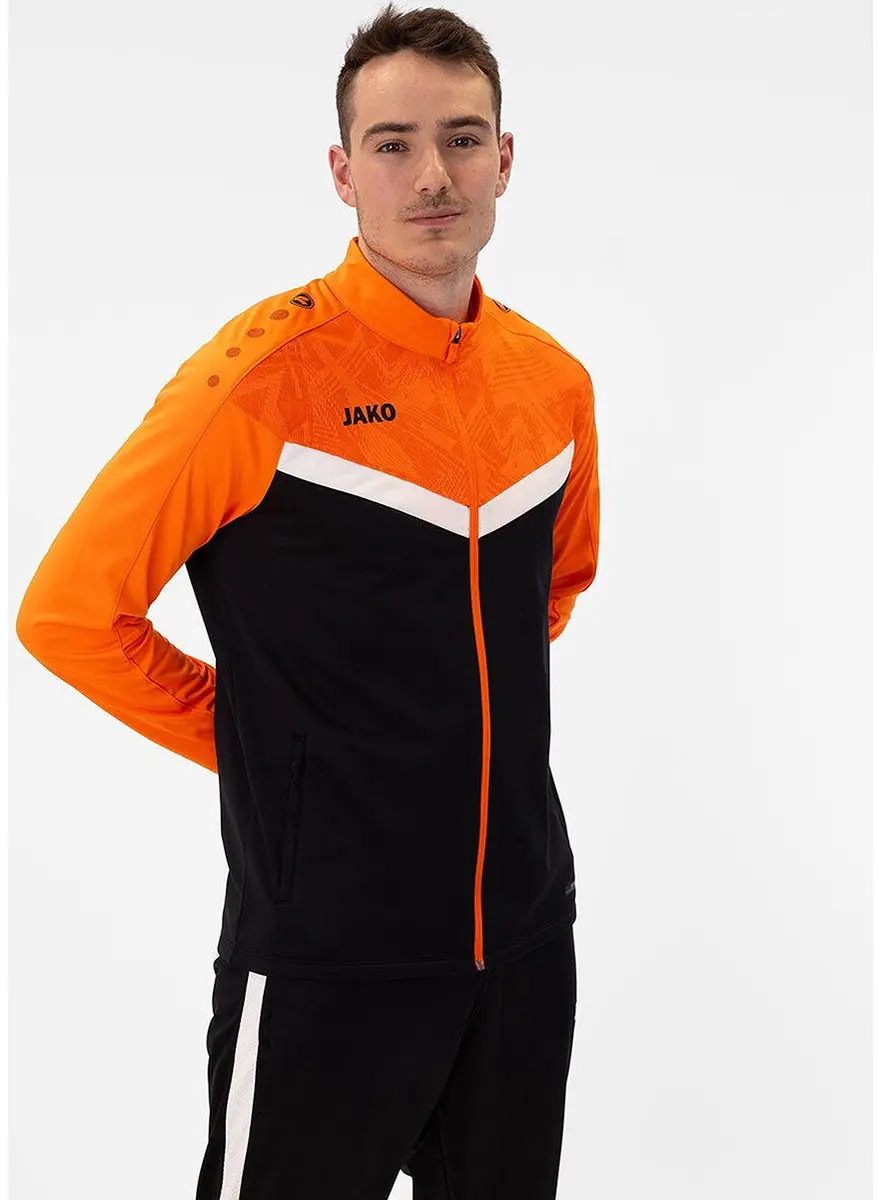 Jako Iconic Polyestervest Heren 3XL - Zwart/Fluo Oranje