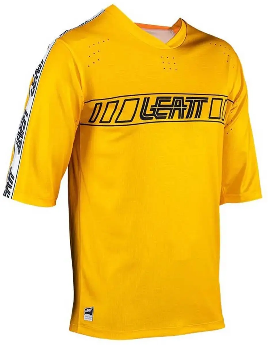 Leatt 3.0 Korte Mouw Enduro Trui Geel XL Kinderen