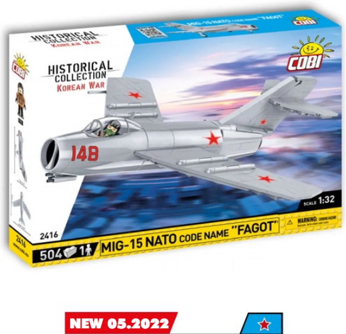 Cobi 2416 MIG-15 Fagot Modelbouwpakket 504 Onderdelen
