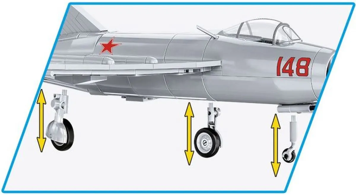 Cobi 2416 MIG-15 Fagot Modelbouwpakket 504 Onderdelen - 1:32 - Meerkleurig