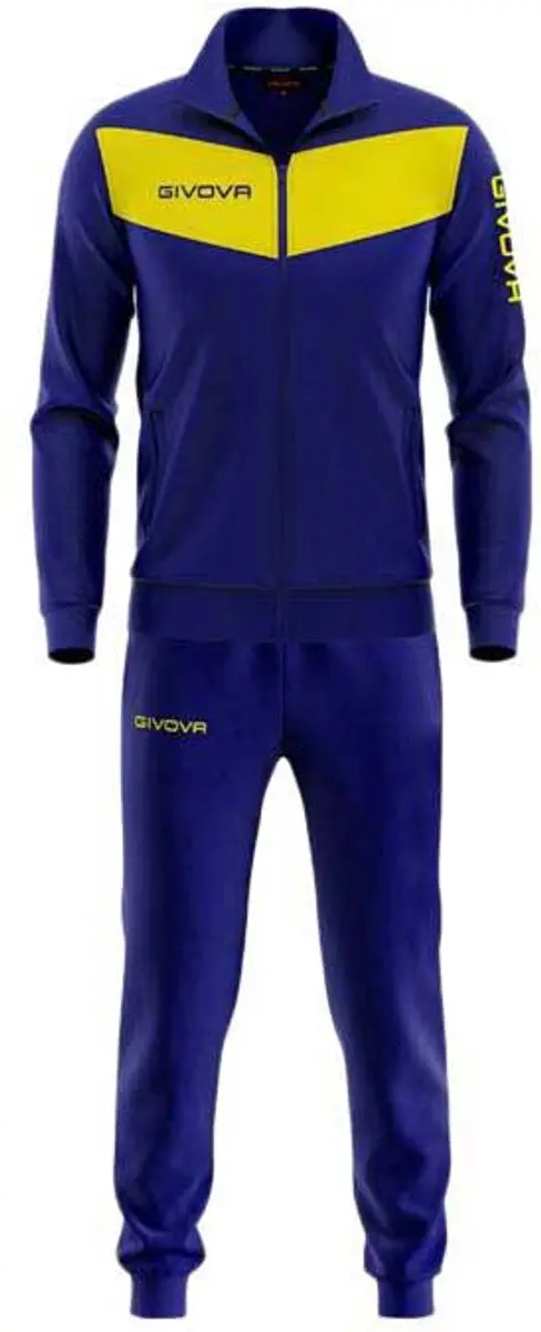 Givova Visa Trainingspak - Geel/Blauw XXS 8-10 jaar - afbeelding 2 van 3