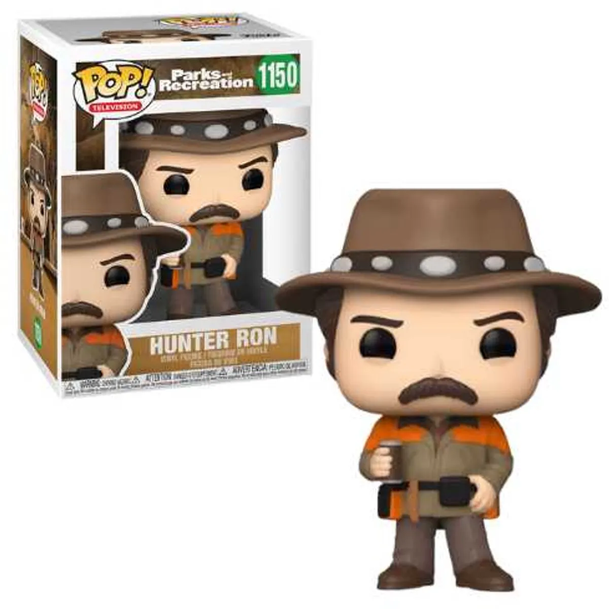 Funko Parks & Recreation Bobble Head Hunter Ron - Multi - afbeelding 6 van 6