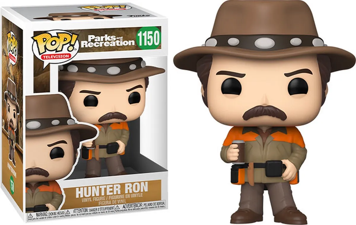 Funko Parks & Recreation Bobble Head Hunter Ron - Multi
