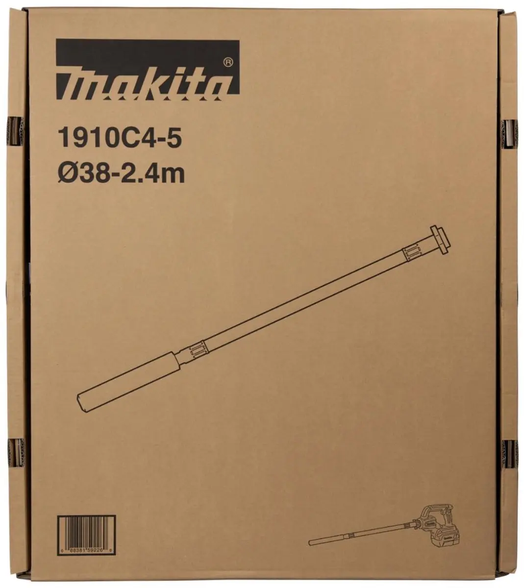 Makita verdichterhulpstuk 38x2.400 mm