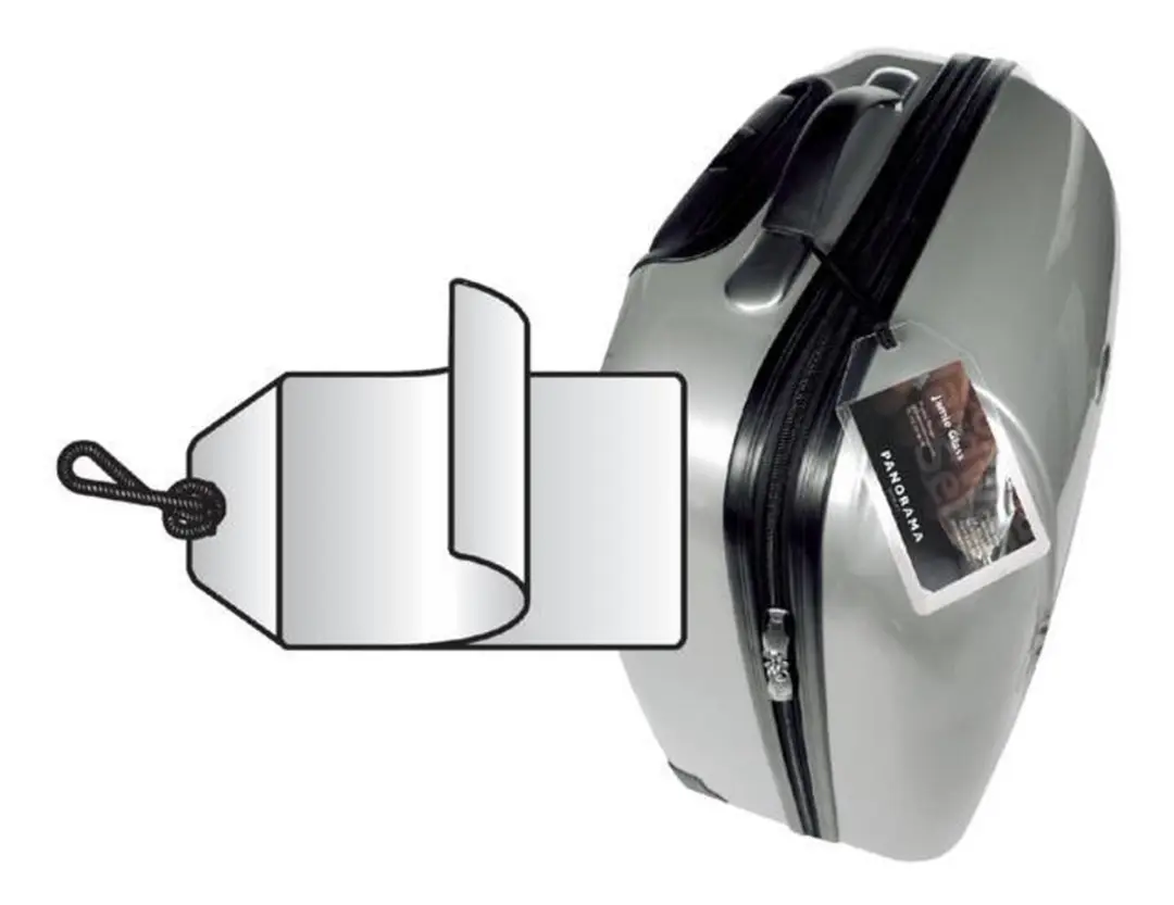 Label Bagage Djois 11120 Nylon Transparant - 10 Stuks - afbeelding 3 van 3
