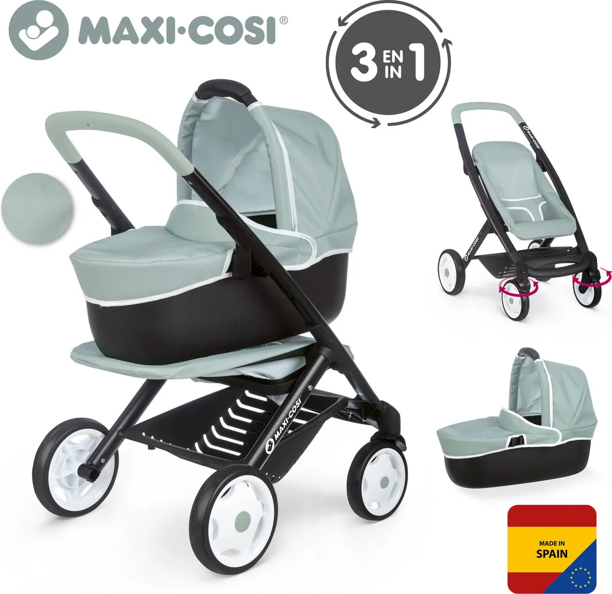 Smoby Quinny 3-in-1 Wandelwagen - Groen - 7600253120