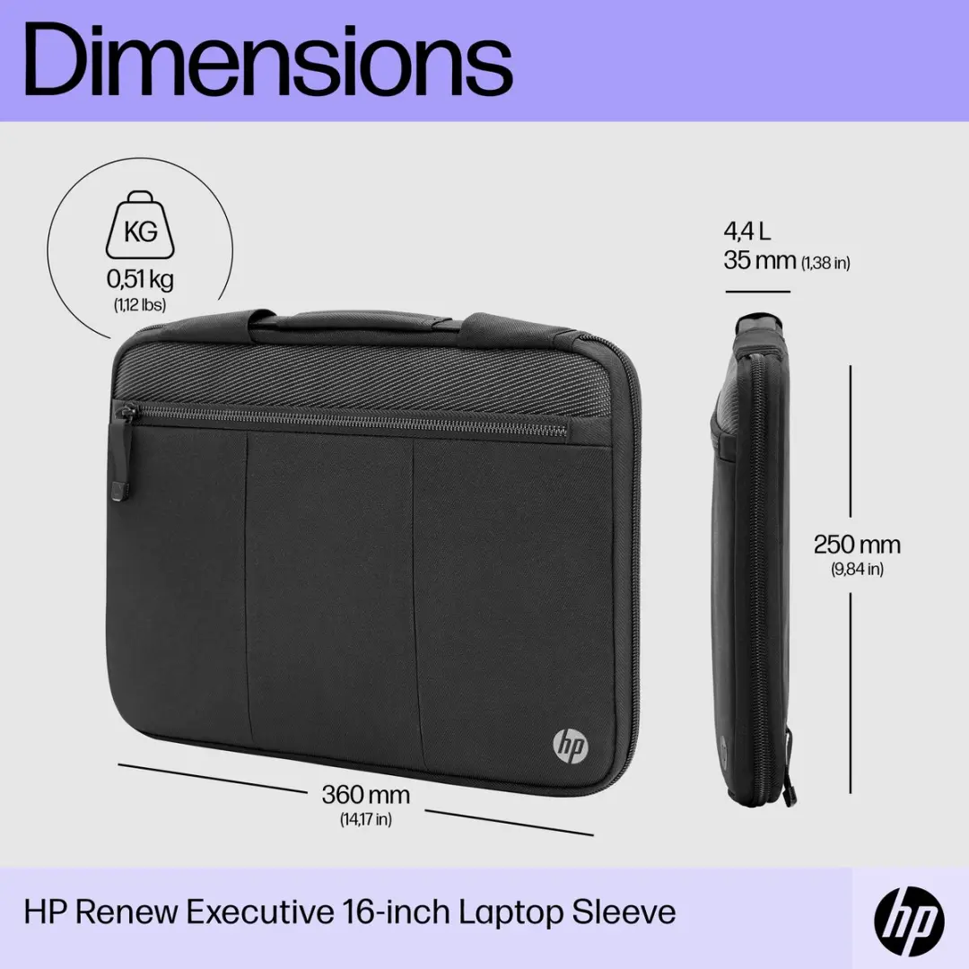 HP Renew Executive Laptoptas 14 inch - Zwart - afbeelding 5 van 6