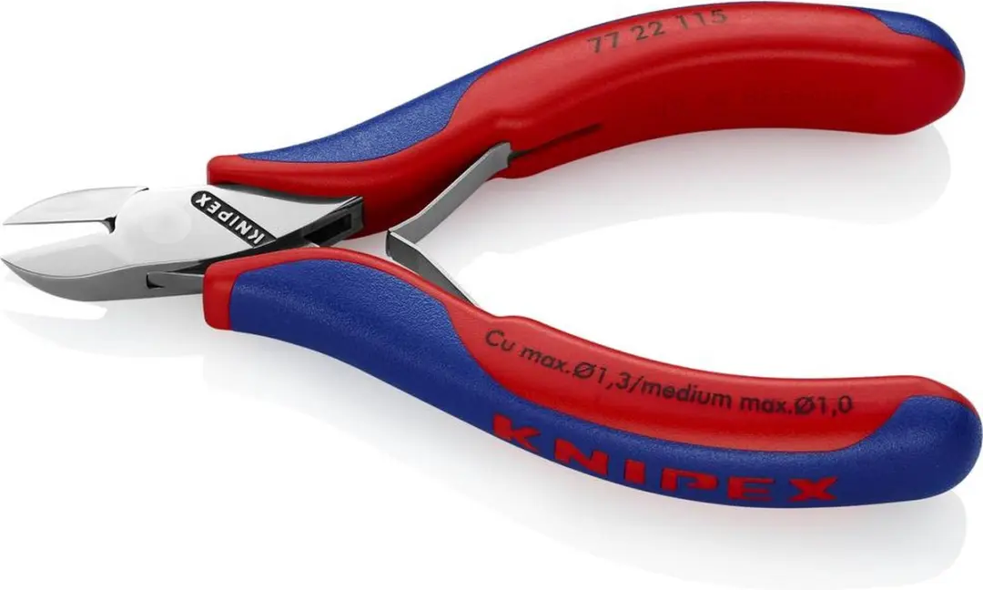 Knipex 77 22 115 SB Elektronica en fijnmechanica Zijkniptang Zonder facet 115 mm